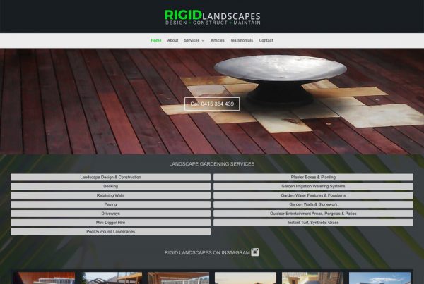 Garden Landscape Website Design